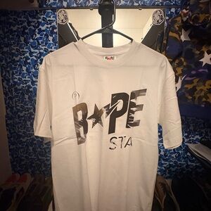 Bape STA White Graphic Tee